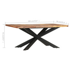 Table de salle à manger 180x90x76 cm Bois solide