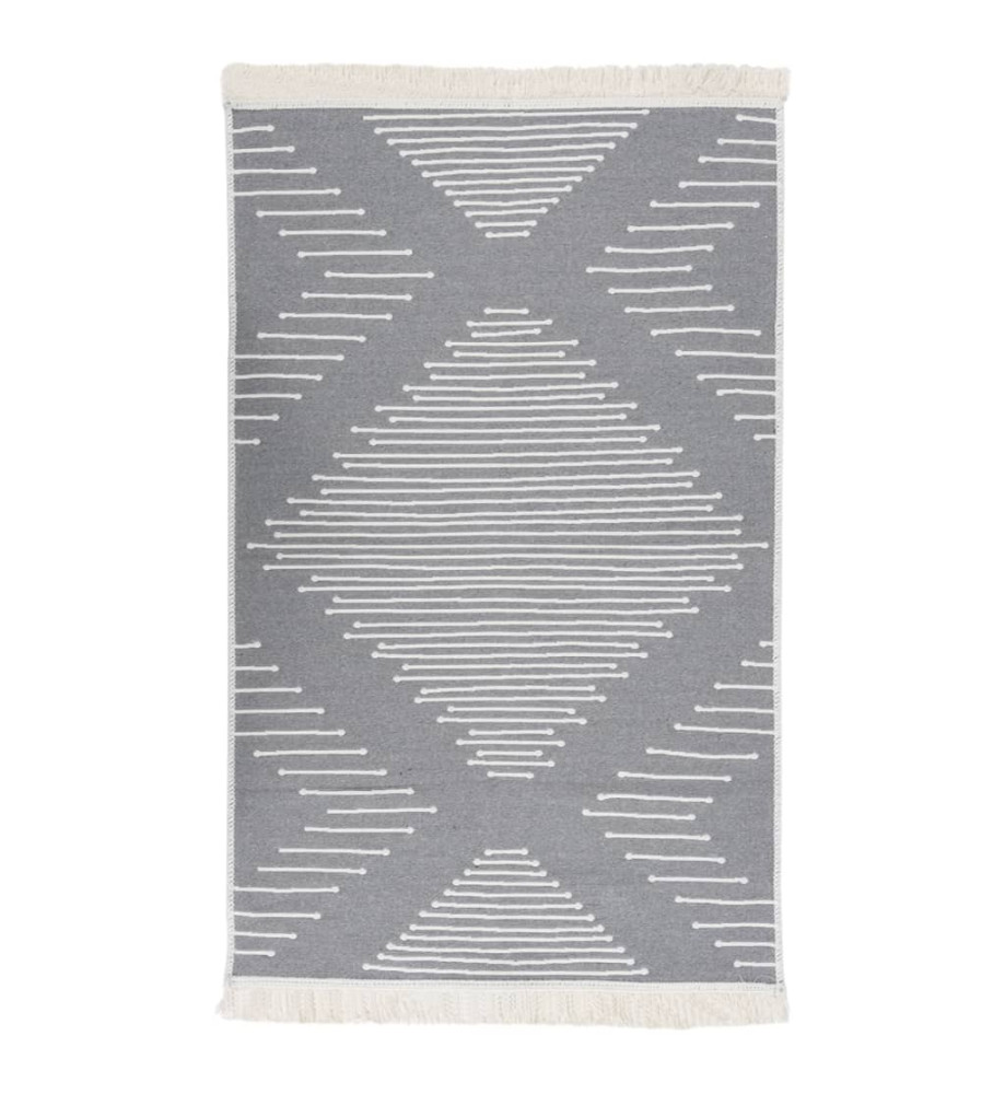 Tapis Gris foncé 120x180 cm Coton