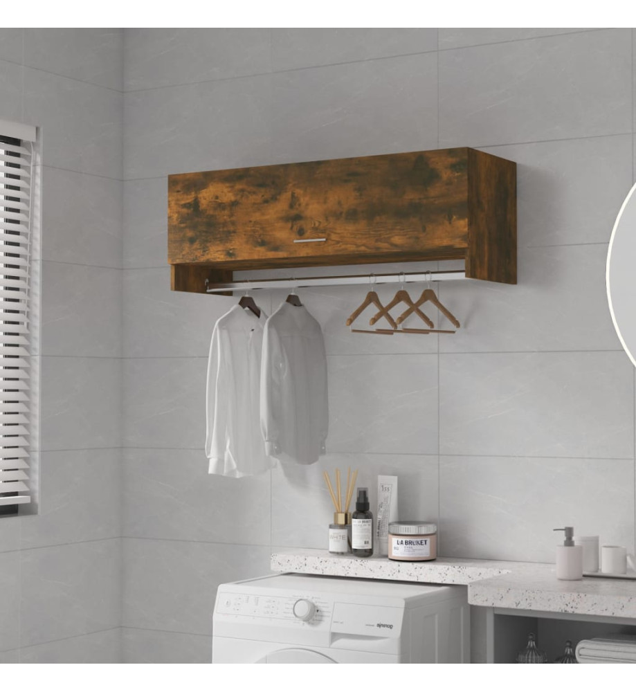 Garde-robe Chêne fumé 100x32,5x35 cm Bois d'ingénierie Garde-robe Chêne fumé 100x32,5x35 cm Bois d'ingénierie