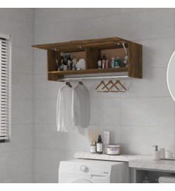 Garde-robe Chêne fumé 100x32,5x35 cm Bois d'ingénierie