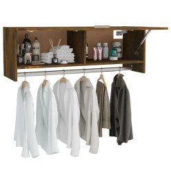 Garde-robe Chêne fumé 100x32,5x35 cm Bois d'ingénierie