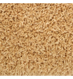 Tapis d'escalier 10 pcs 65x21x4 cm Beige