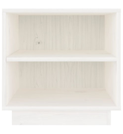 Tables de chevet 2 pcs Blanc 40x34x40 cm Bois de pin solide