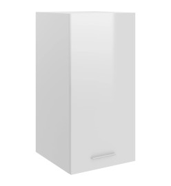 Armoire suspendue Blanc brillant 29,5x31x60 cm Aggloméré
