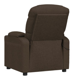 Fauteuil de massage Marron foncé Tissu