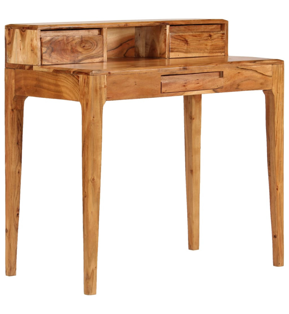 Bureau avec tiroirs Bois massif 88 x 50 x 90 cm