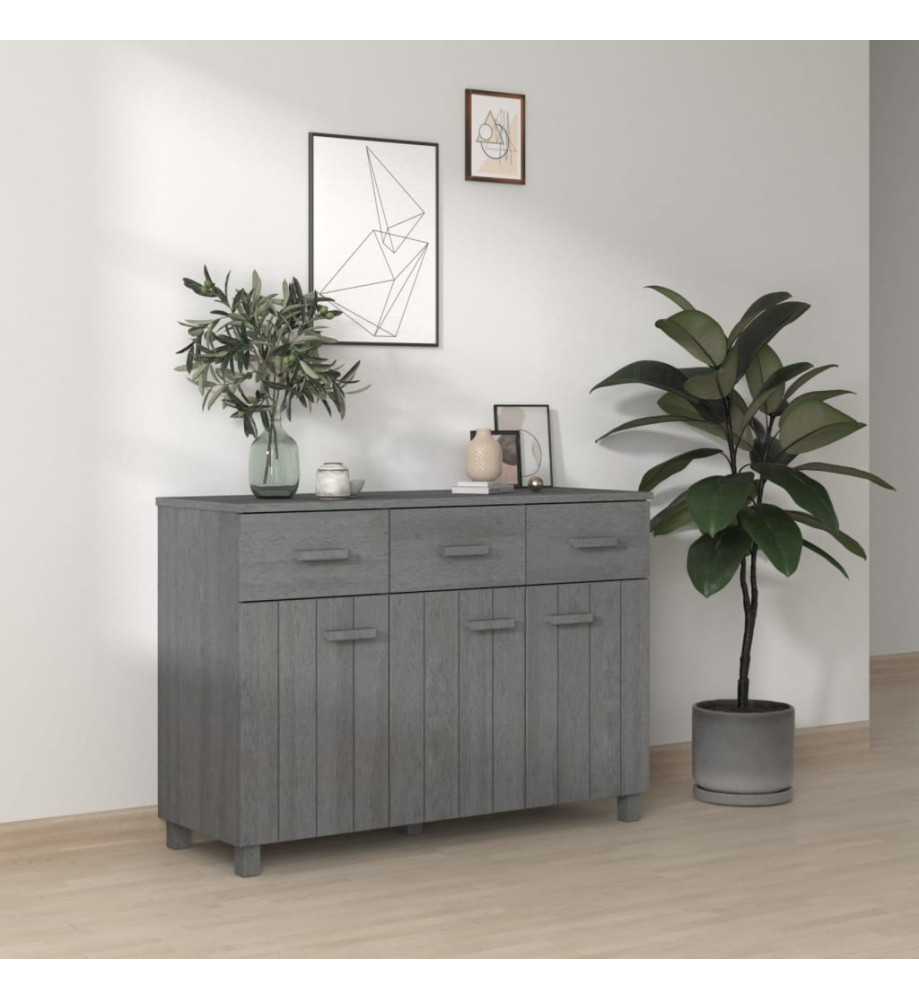 Buffet HAMAR Gris foncé 113x40x80 cm Bois massif de pin Buffet HAMAR Gris foncé 113x40x80 cm Bois massif de pin
