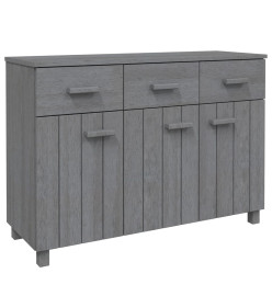 Buffet HAMAR Gris foncé 113x40x80 cm Bois massif de pin