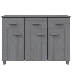 Buffet HAMAR Gris foncé 113x40x80 cm Bois massif de pin