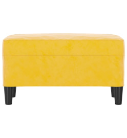 Banc Jaune 70x35x41 cm Velours