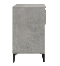 Armoire à chaussures Gris béton 70x36x60 cm Bois d'ingénierie