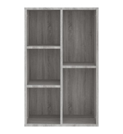 Bibliothèque/Buffet sonoma gris 50x25x80 cm bois d'ingénierie