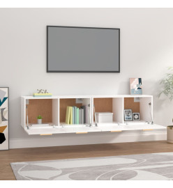 Armoires murales 2 pcs Blanc 80x35x36,5 cm Bois d'ingénierie