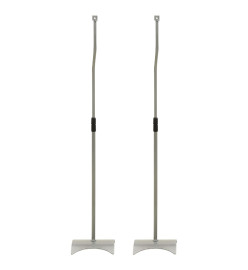 Supports de haut-parleur universel Argenté 2 pcs