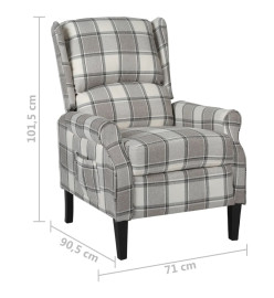 Fauteuil inclinable Gris Tissu