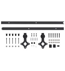 Porte coulissante et kit de quincaillerie 95x210 cm pin massif