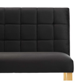 Banc 140 cm Noir Velours