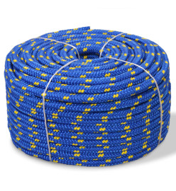 Corde de bateau Polypropylène 16 mm 50 m Bleu