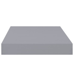 Étagères murales flottantes 2 pcs Gris 40x23x3,8 cm MDF