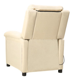 Fauteuil de massage Crème Tissu