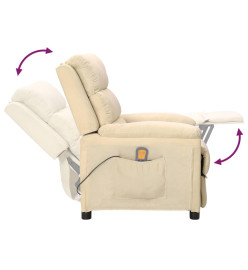 Fauteuil de massage Crème Tissu