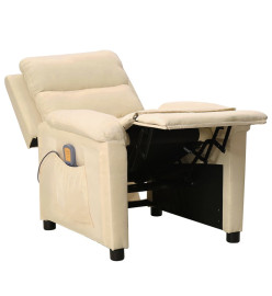 Fauteuil de massage Crème Tissu