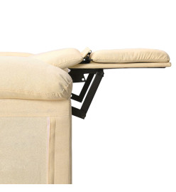 Fauteuil de massage Crème Tissu