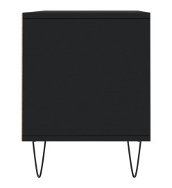 Meuble TV noir 100x34,5x44,5 cm bois d'ingénierie