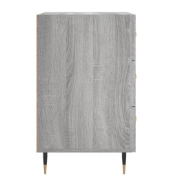 Table de chevet sonoma gris 40x40x66 cm bois d'ingénierie