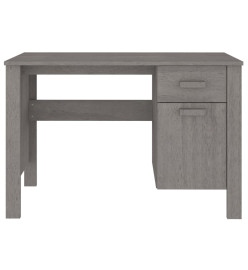 Bureau HAMAR Gris clair 113x50x75 cm Bois massif de pin