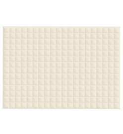 Couverture lestée Crème clair 138x200 cm 10 kg Tissu