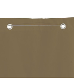 Écran de balcon Taupe 100x240 cm Tissu Oxford