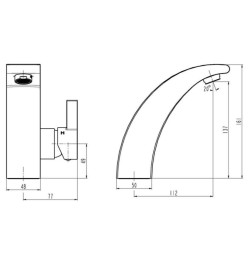 SCHÜTTE Mitigeur de lavabo PANAMA chrome