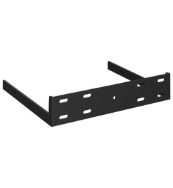 Étagères d'angle flottantes 4 pcs Noir brillant 35x35x3,8cm MDF