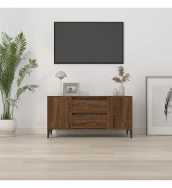 Meuble TV Chêne marron 102x44,5x50 cm Bois d'ingénierie