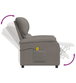 Fauteuil de massage Taupe Tissu