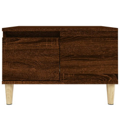 Table basse chêne marron 55x55x36,5 cm bois d'ingénierie