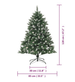 Sapin de Noël artificiel avec support 120 cm PVC