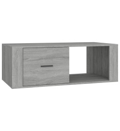 Table basse Sonoma gris 100x50,5x35 cm Bois d'ingénierie