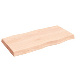 Dessus de table bois chêne massif non traité bordure assortie