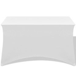 Housses extensibles pour table 2 pièces 243 x 76 x 74cm Blanc