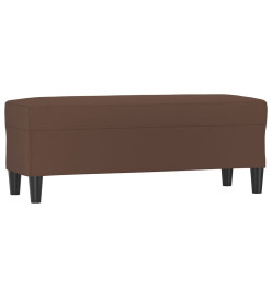 Banc Marron 100x35x41 cm Similicuir