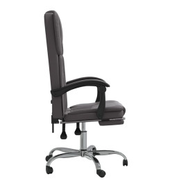 Fauteuil inclinable de bureau Gris Similicuir