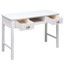 Buffet Blanc 108x45x76 cm Bois de Paulownia massif