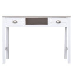 Buffet Blanc 108x45x76 cm Bois de Paulownia massif