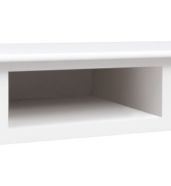 Buffet Blanc 108x45x76 cm Bois de Paulownia massif