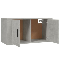 Meubles TV muraux 3 pcs gris béton 80x34,5x40 cm