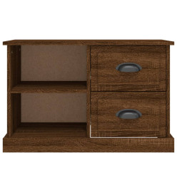 Meuble TV chêne marron 73x35,5x47,5 cm bois d'ingénierie