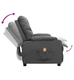 Fauteuil de massage Gris clair Tissu