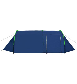 Tente de camping 4 personnes Bleu marine et vert